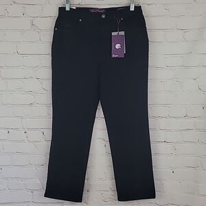 Gloria Vanderbilt Ananda Classic Fit Stretchy Black Jeans. Size 8 Petite.